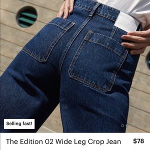 Everlane 28 Edition 02 Wide Leg Crop Jeans high